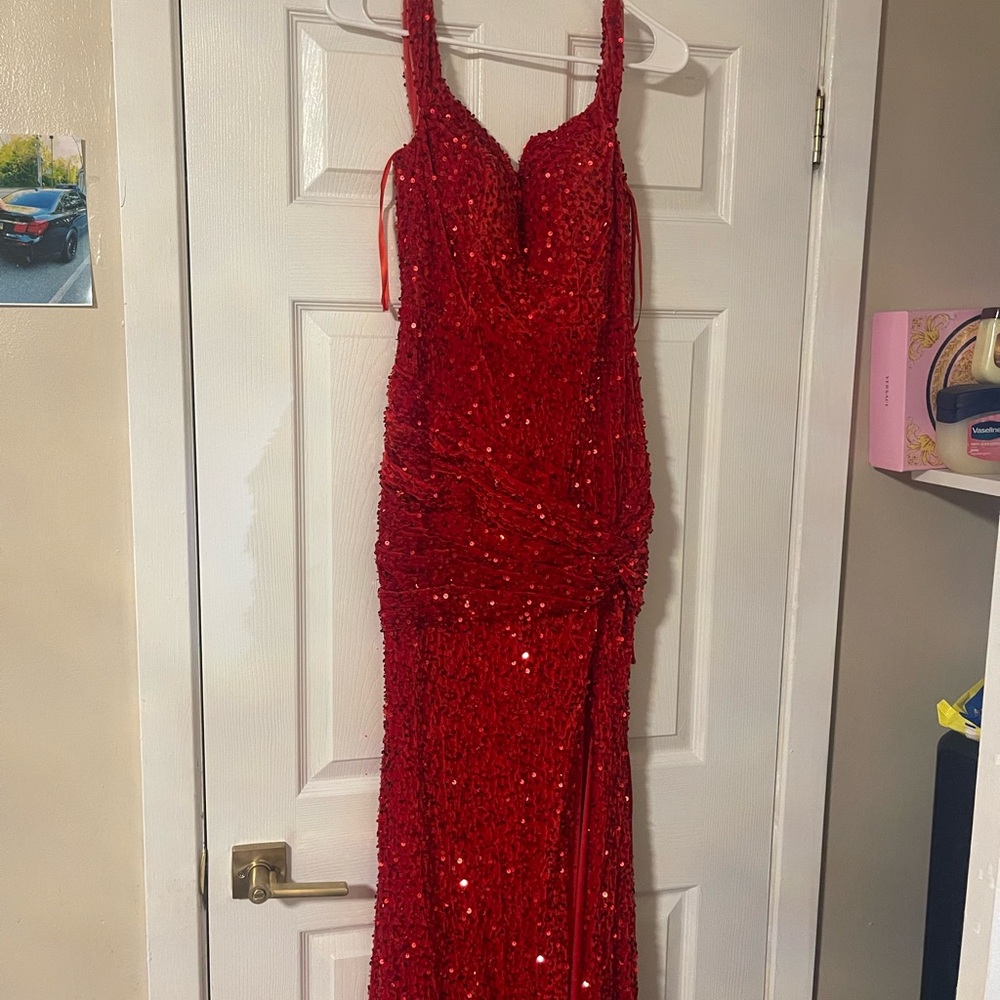 Stunning Red Sequin Gown